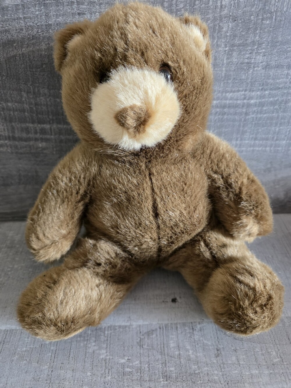 BAB Workshop ORIGINAL Plush Brown Classic Stuffed Teddy Bear Sitting 10" g72